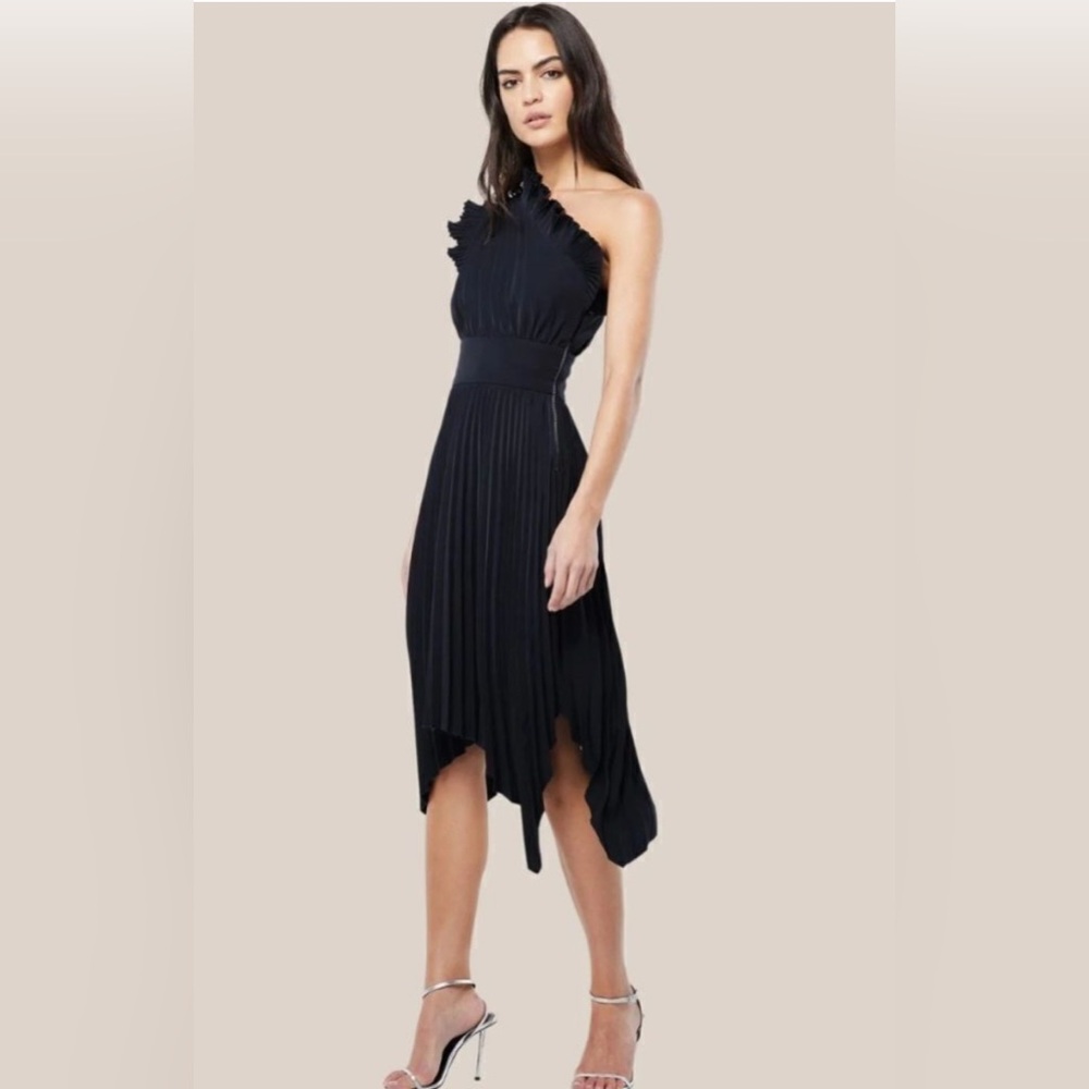 Mossman The Lady Like Midi Dress Black NWT Size 8